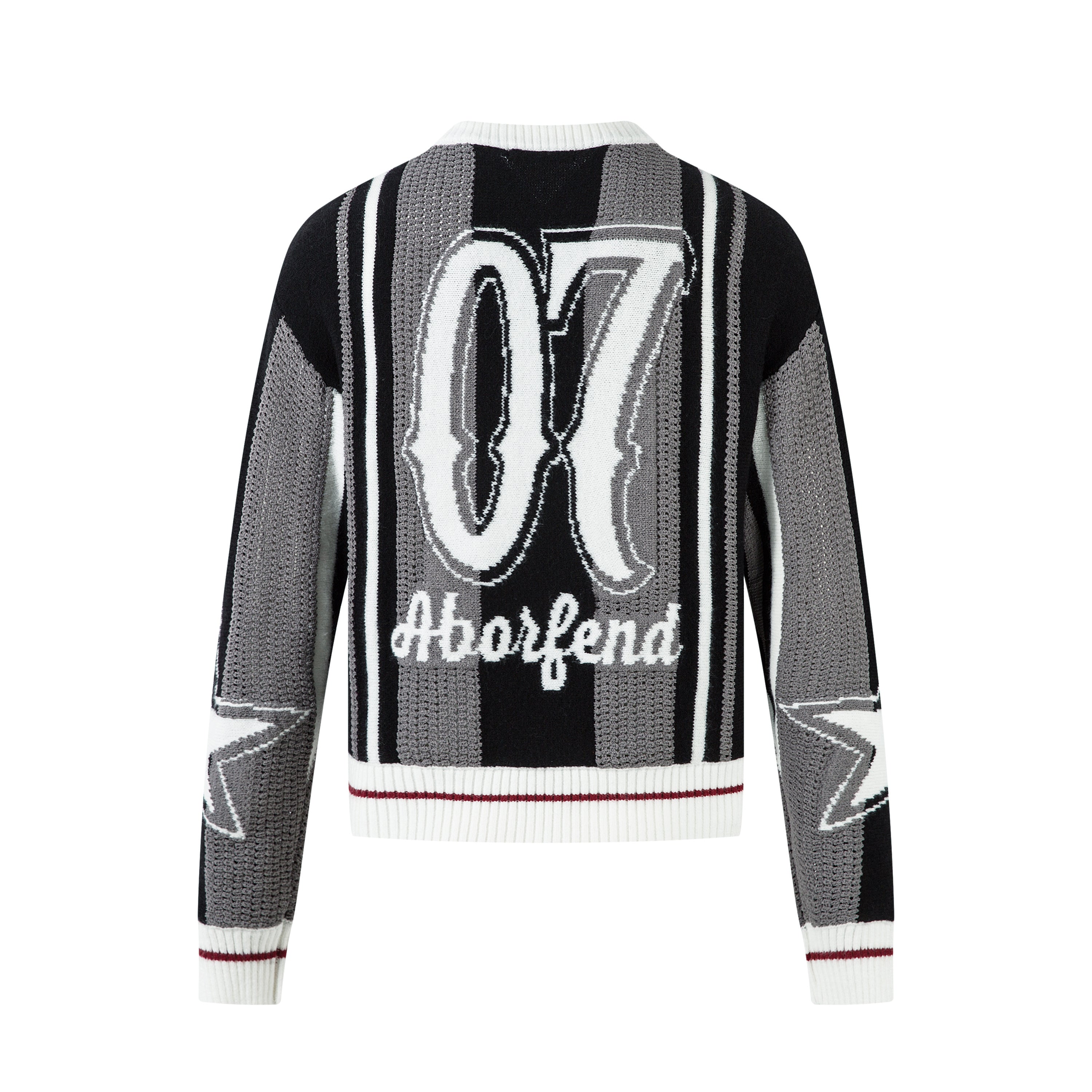 Omirad Varsity Stripe Knit Sweater