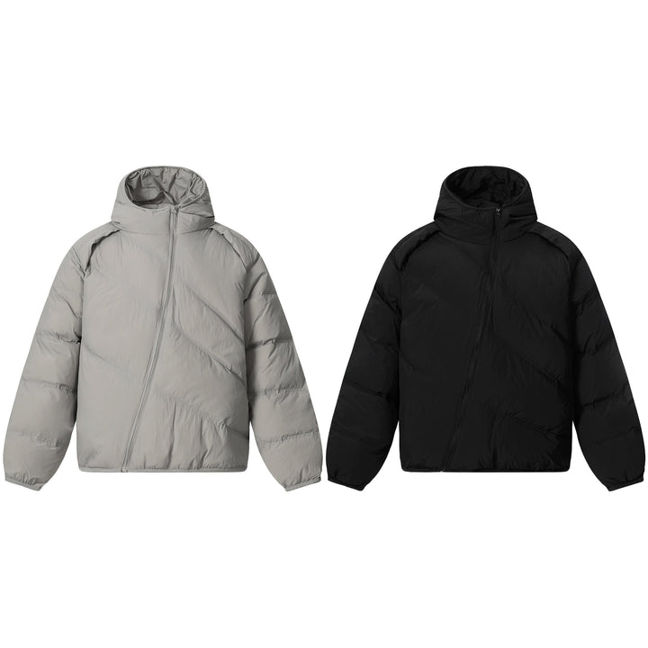 Omirad Asymmetric Zipper Puffer Jacket
