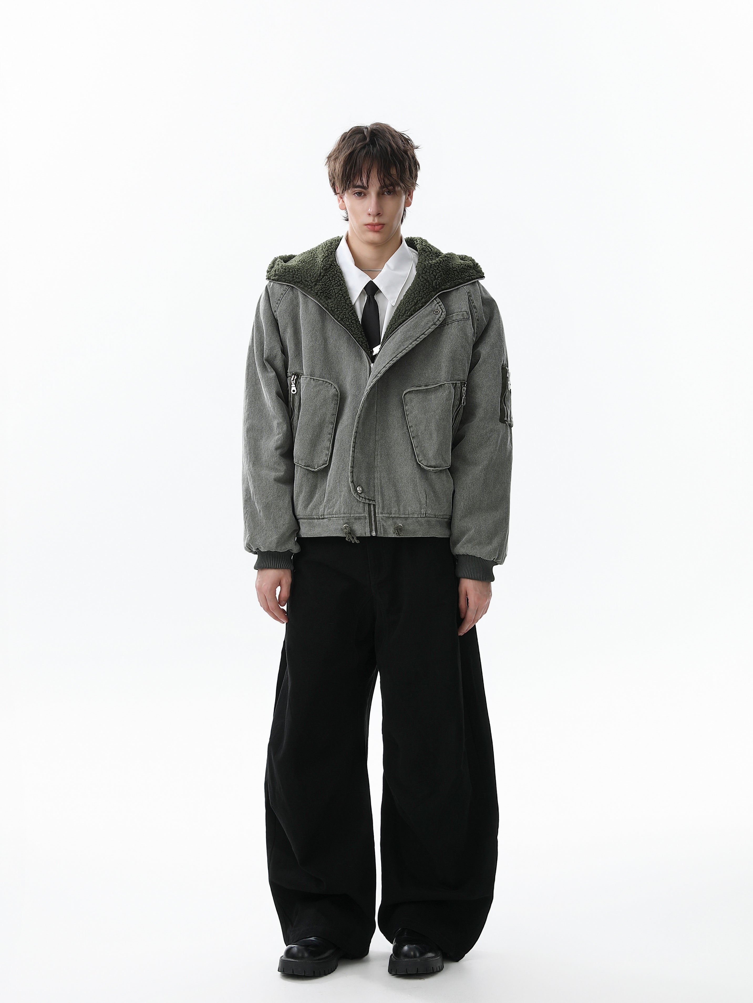 Omirad Washed Utility Hooded Jacket