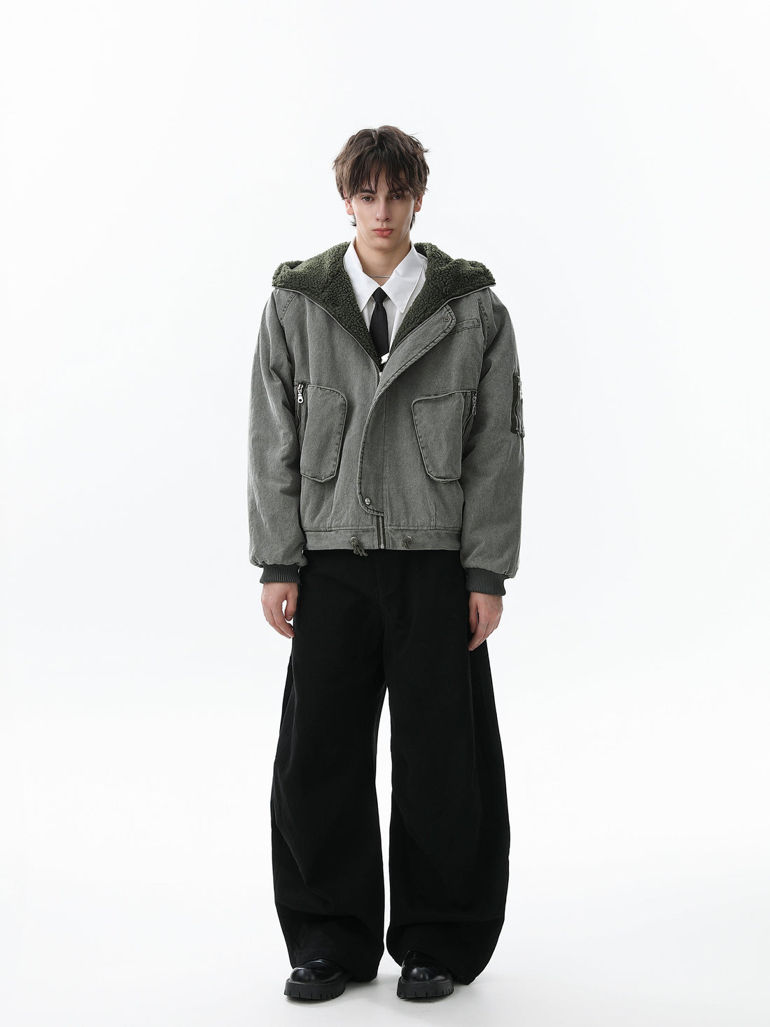 Omirad Washed Utility Hooded Jacket