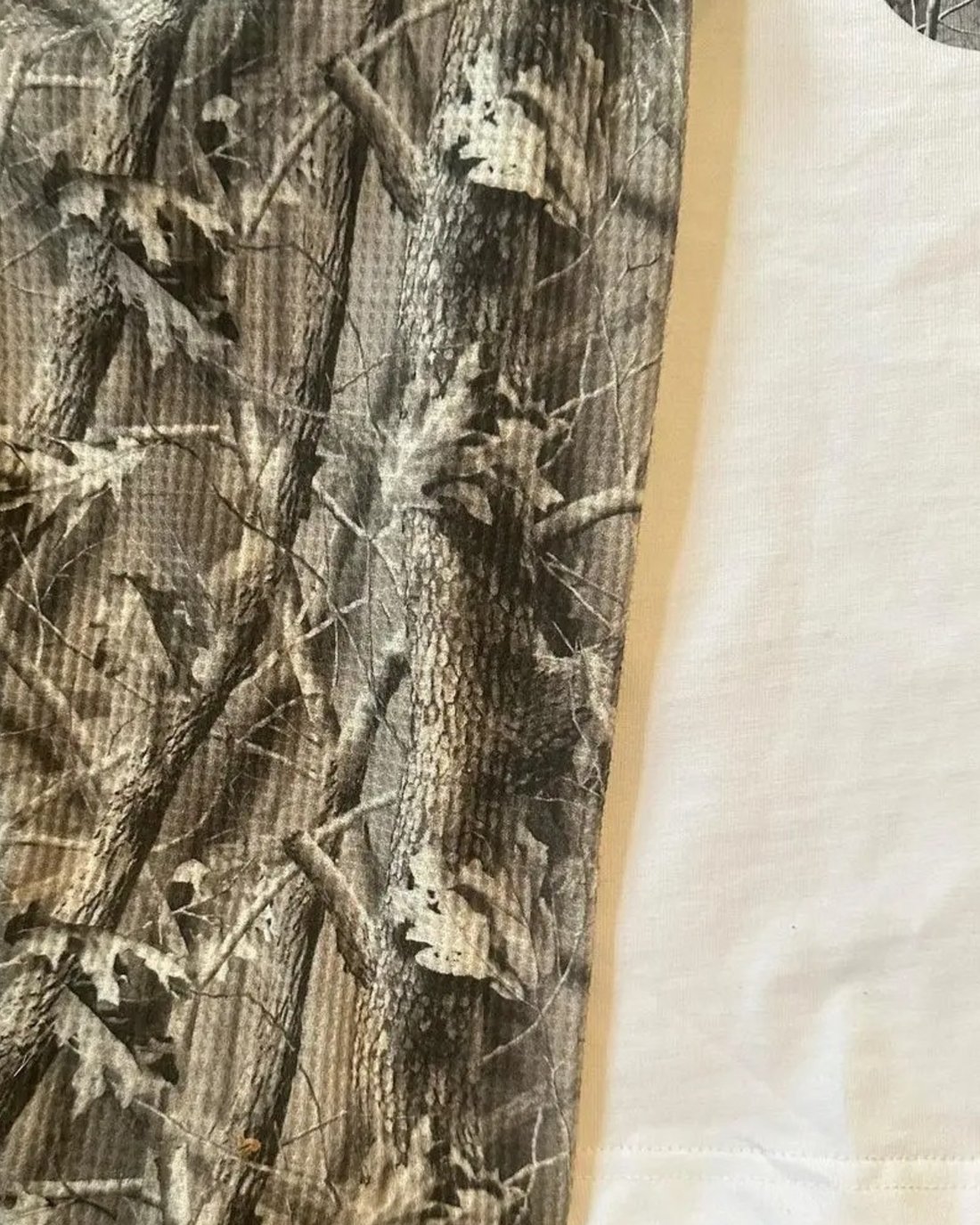 Camo-Layer Arabic Graphic Long Sleeve Tee