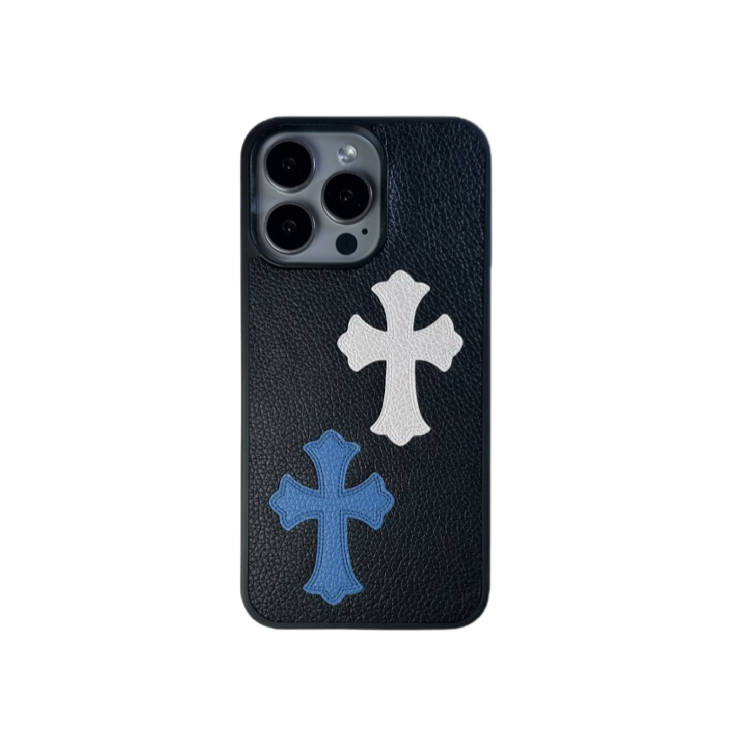 Leather Phone Case | Cross Blue