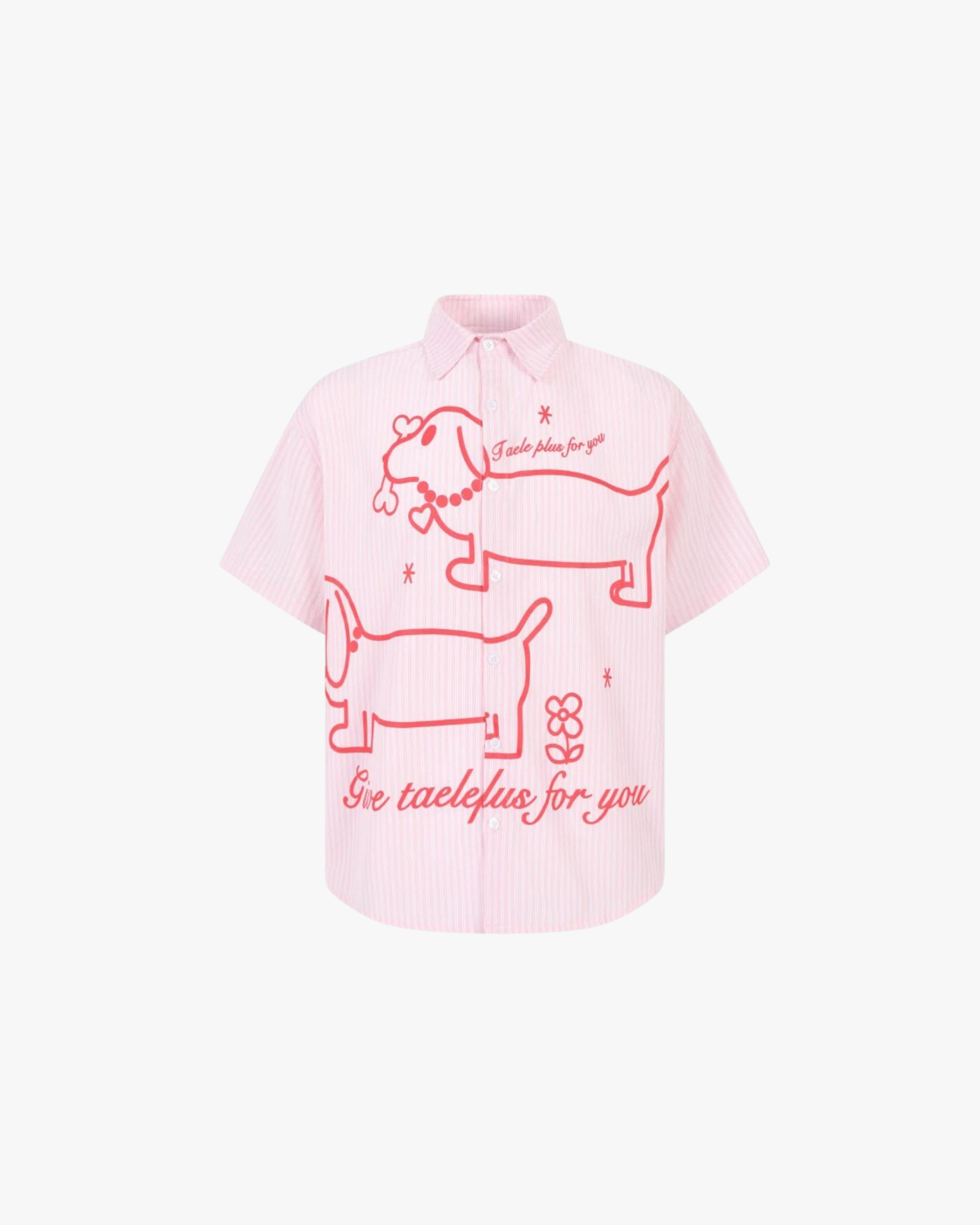 Tail Love Short Sleeve Shirt Pink
