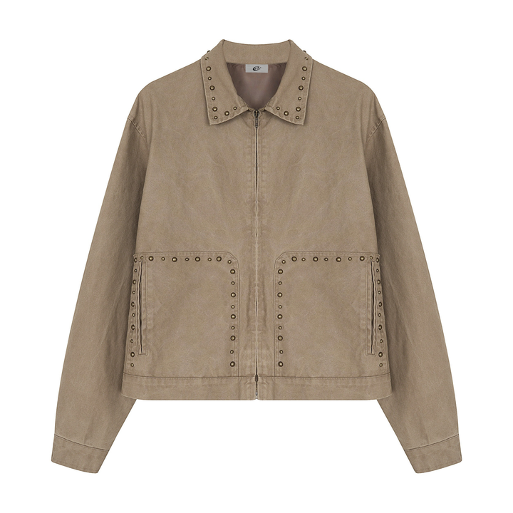 Omirad Studded Vintage Work Jacket