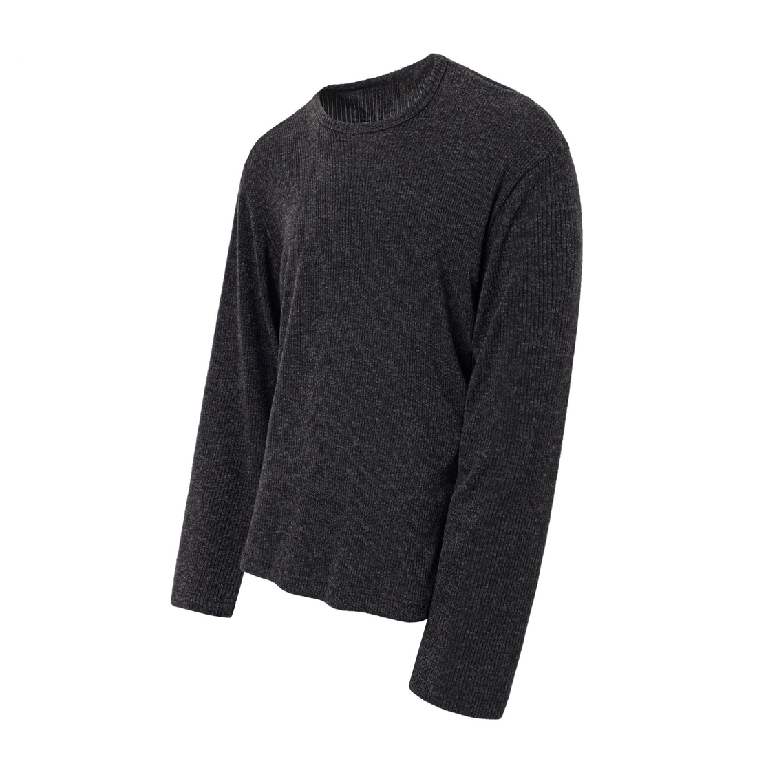 Omirad Ribbed Texture Long-Sleeve Tee
