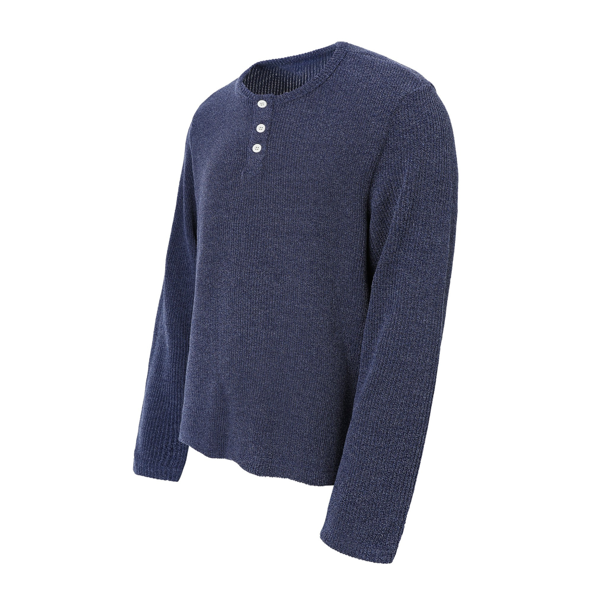 Omirad Ribbed Henley Long-Sleeve Tee