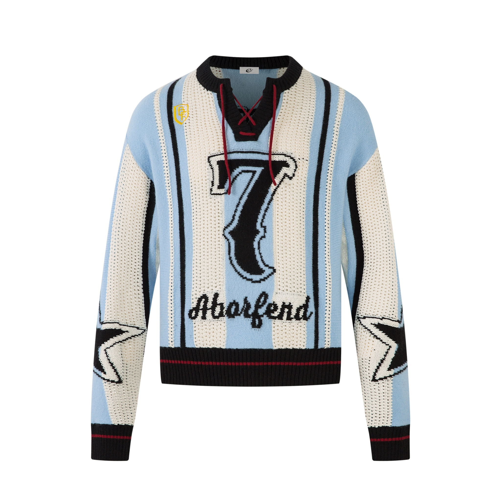 Omirad Varsity Stripe Knit Sweater