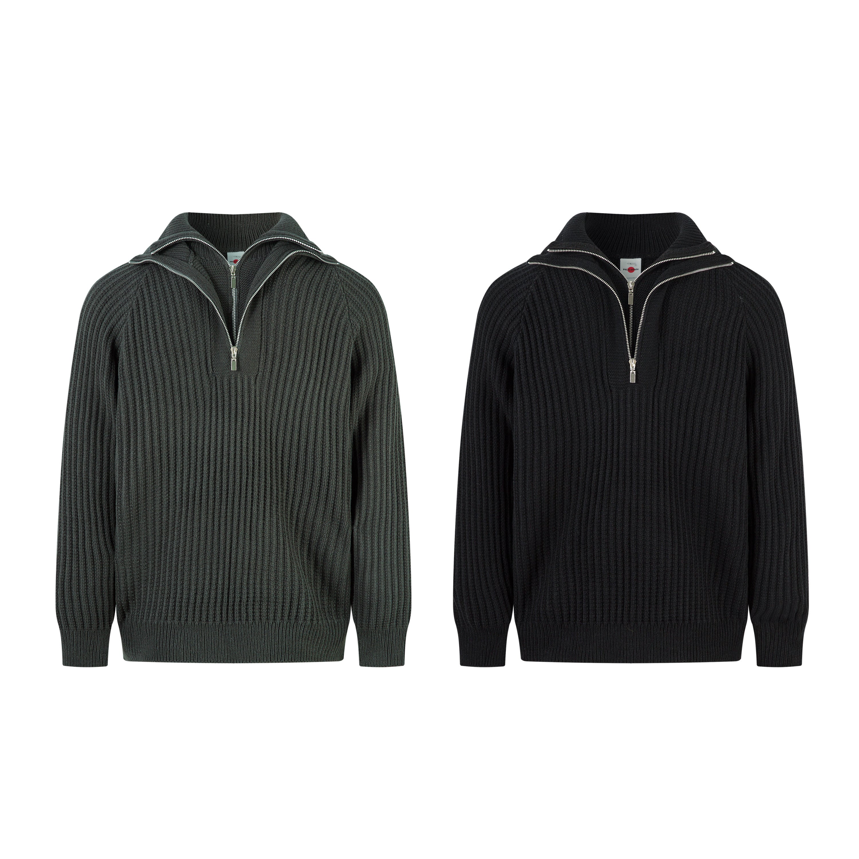 Omirad Minimalist Half-Zip Knit Sweater