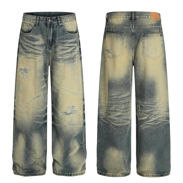 Omirad Vintage Washed Distressed Jeans