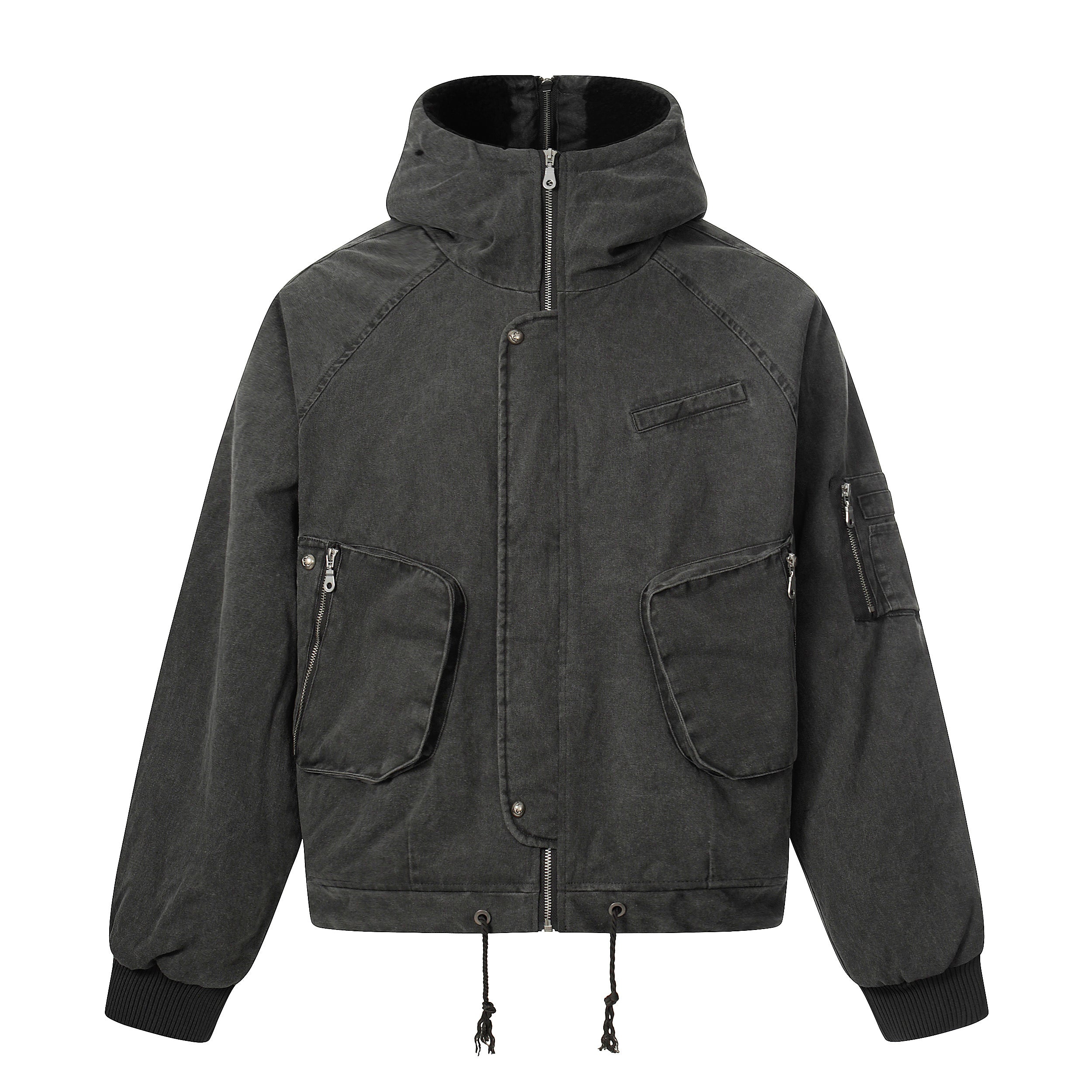 Omirad Washed Utility Hooded Jacket
