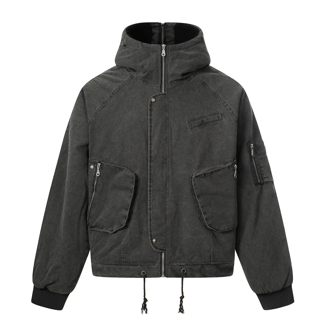 Omirad Washed Utility Hooded Jacket