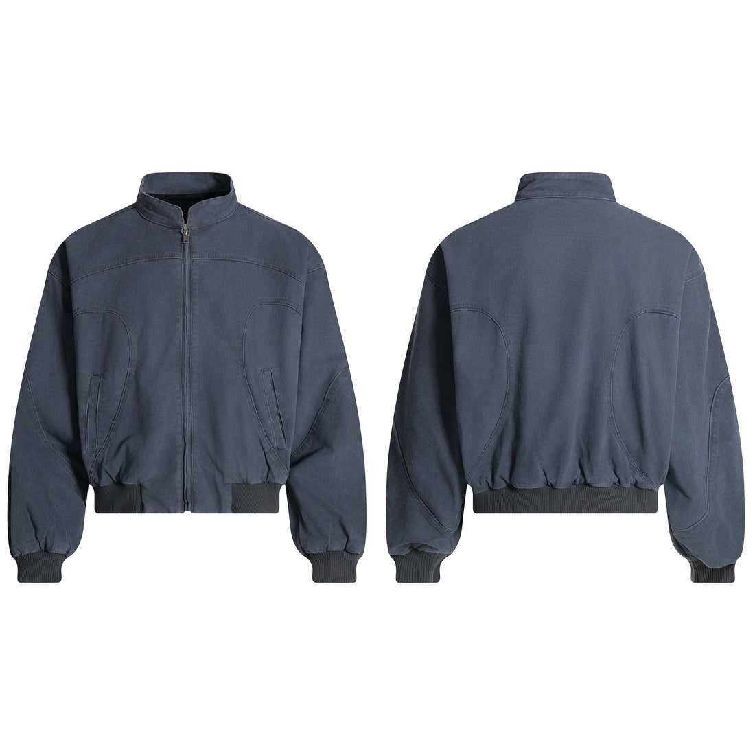Omirad Washed Curved-Panel Bomber Jacket