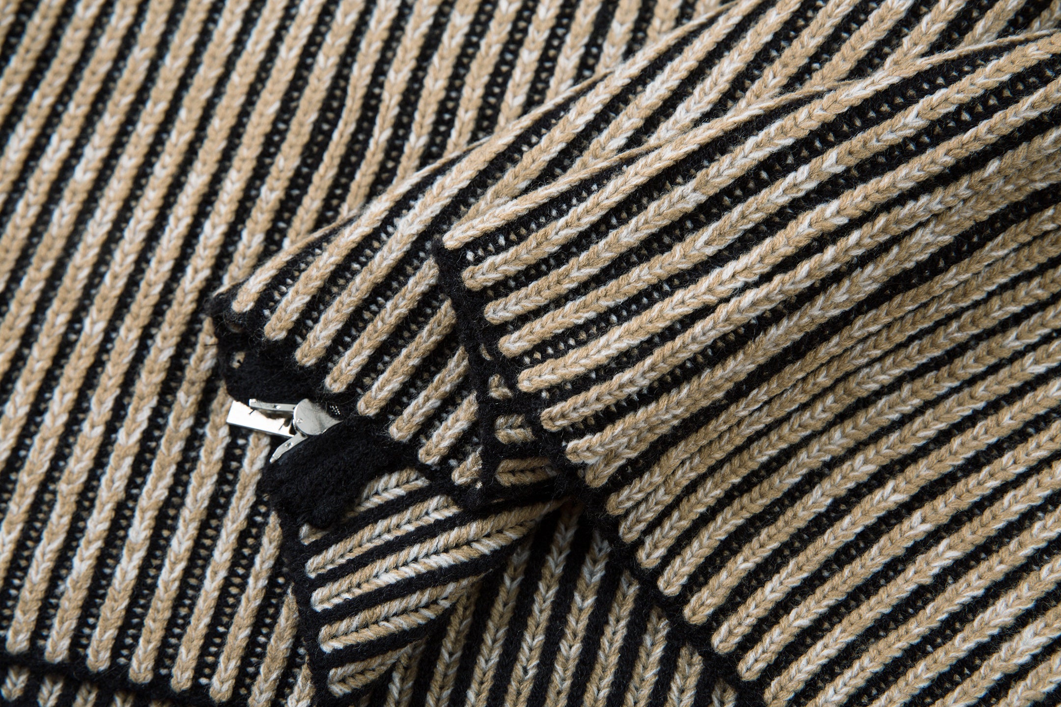 Omirad Striped Textured Zip Jacket