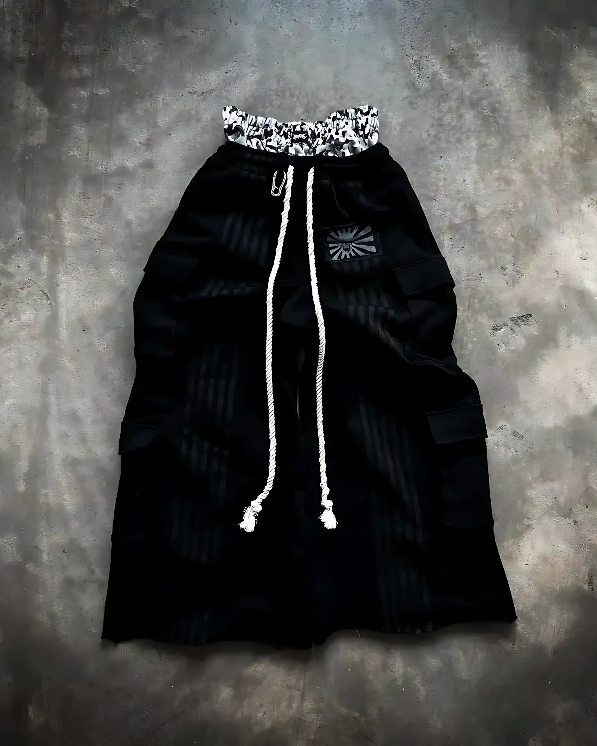 Multi-Stripe Oversized Utility Cargo Pants