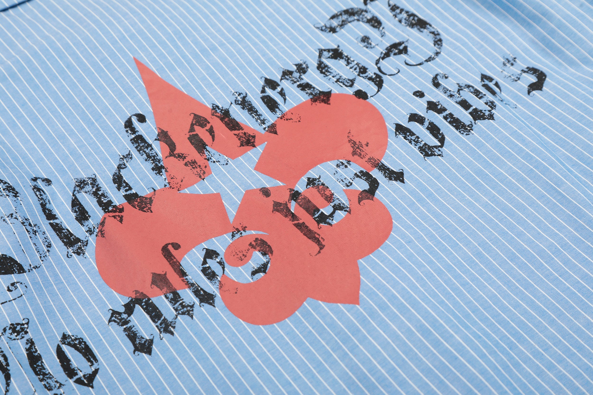 Omirad Striped Graphic Button-Up Shirt