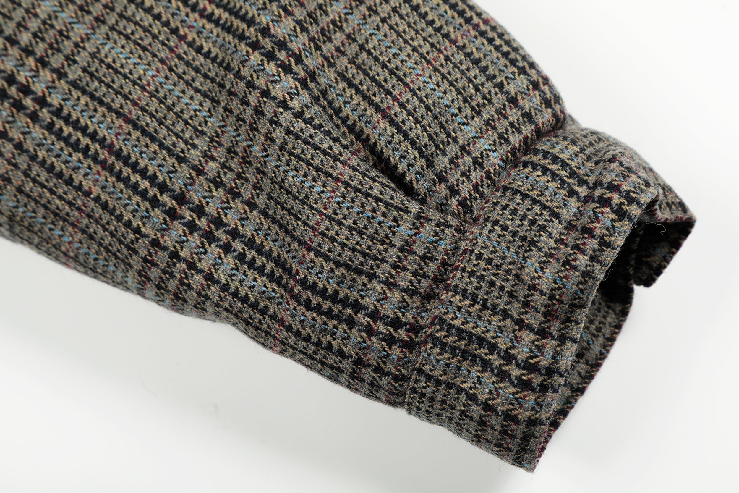 Omirad Vintage Check Wool Blend Bomber Jacket