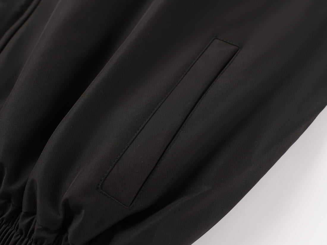 Omirad Zebra Fur-Lined Bomber Jacket