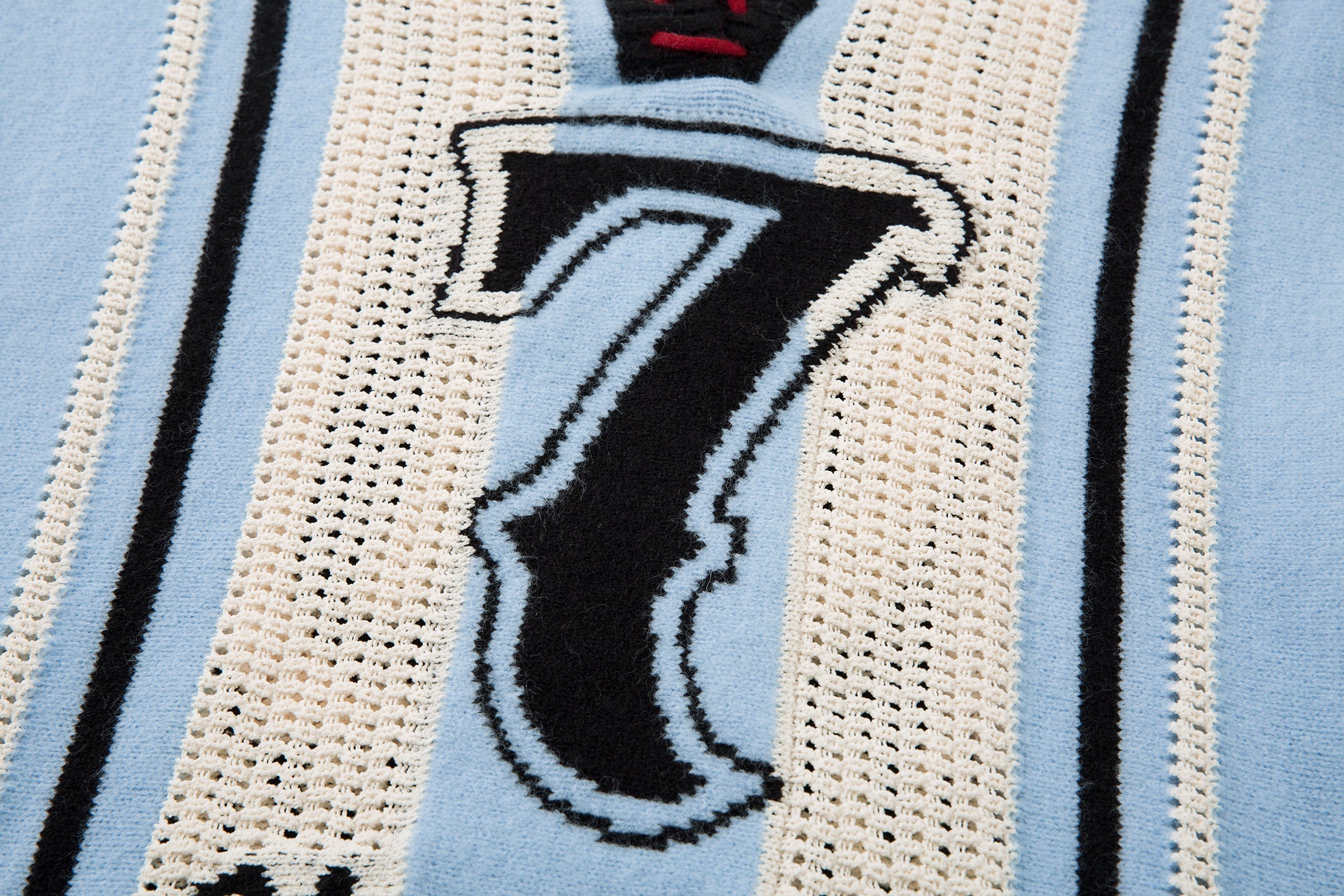 Omirad Varsity Stripe Knit Sweater