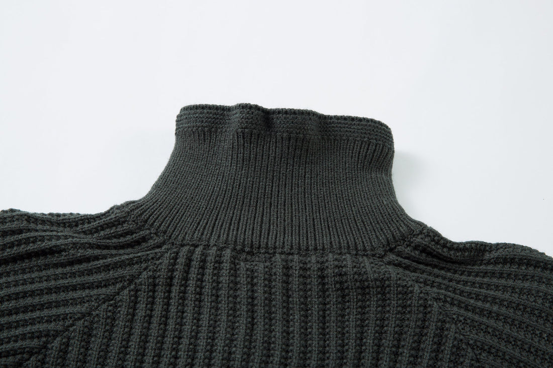 Omirad Minimalist Half-Zip Knit Sweater