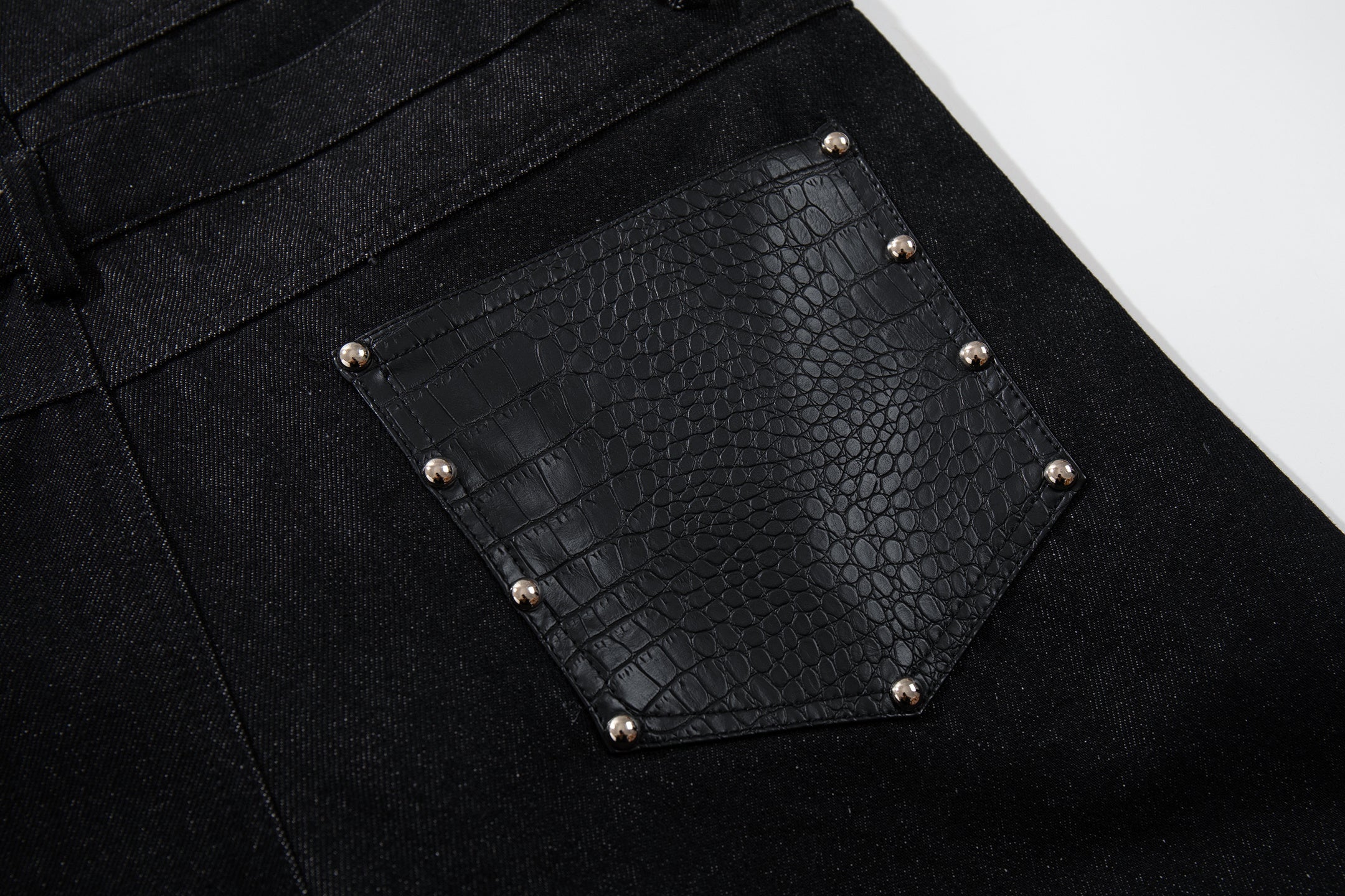 Omirad Wide Leg Button Fly Denim Pants