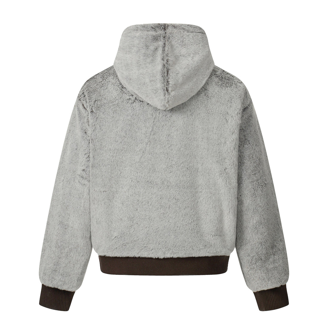 Omirad Wool Blend Fleece Hooded Bomber Jacket