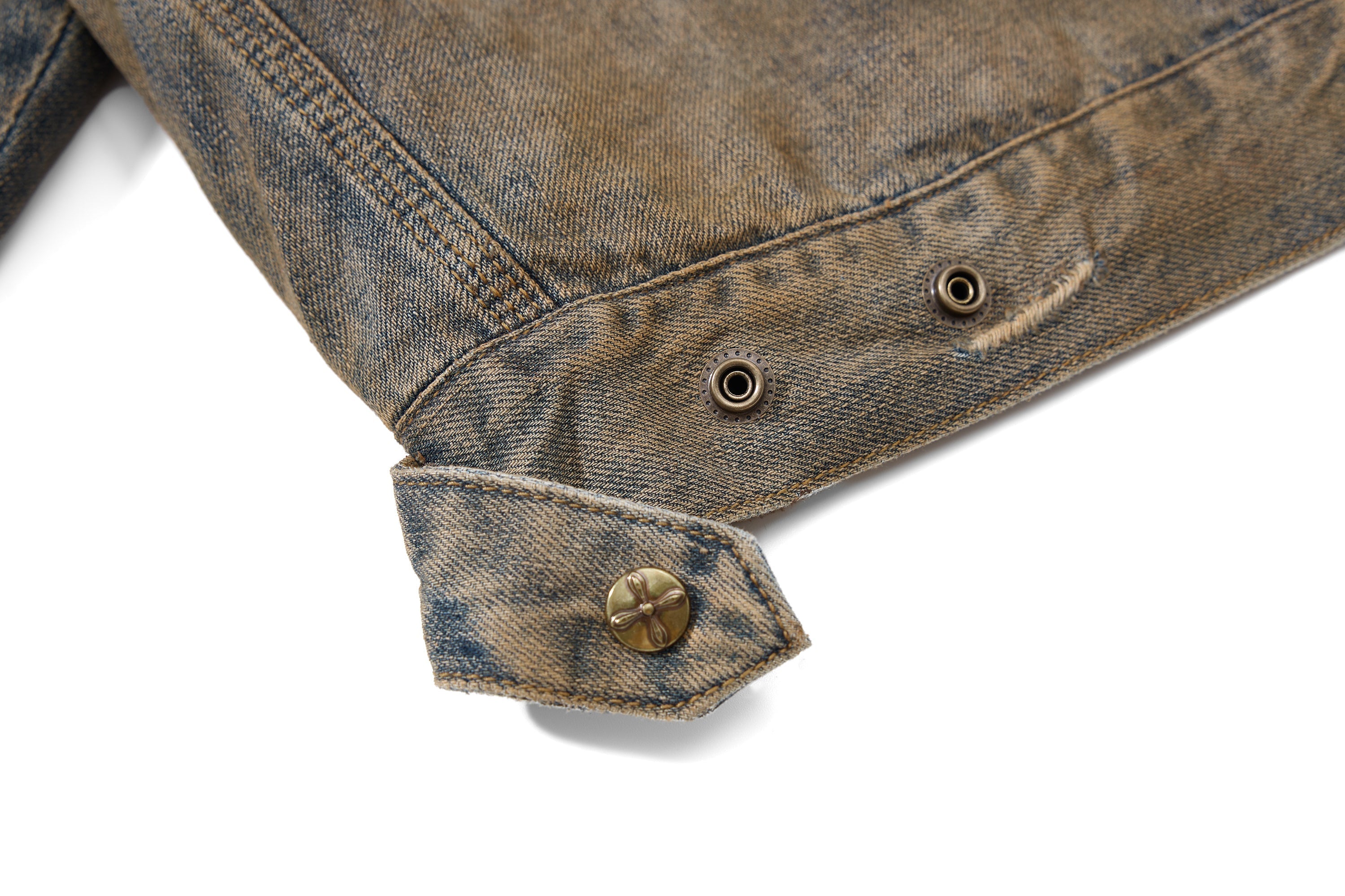 Omirad Vintage Distressed Denim Jacket