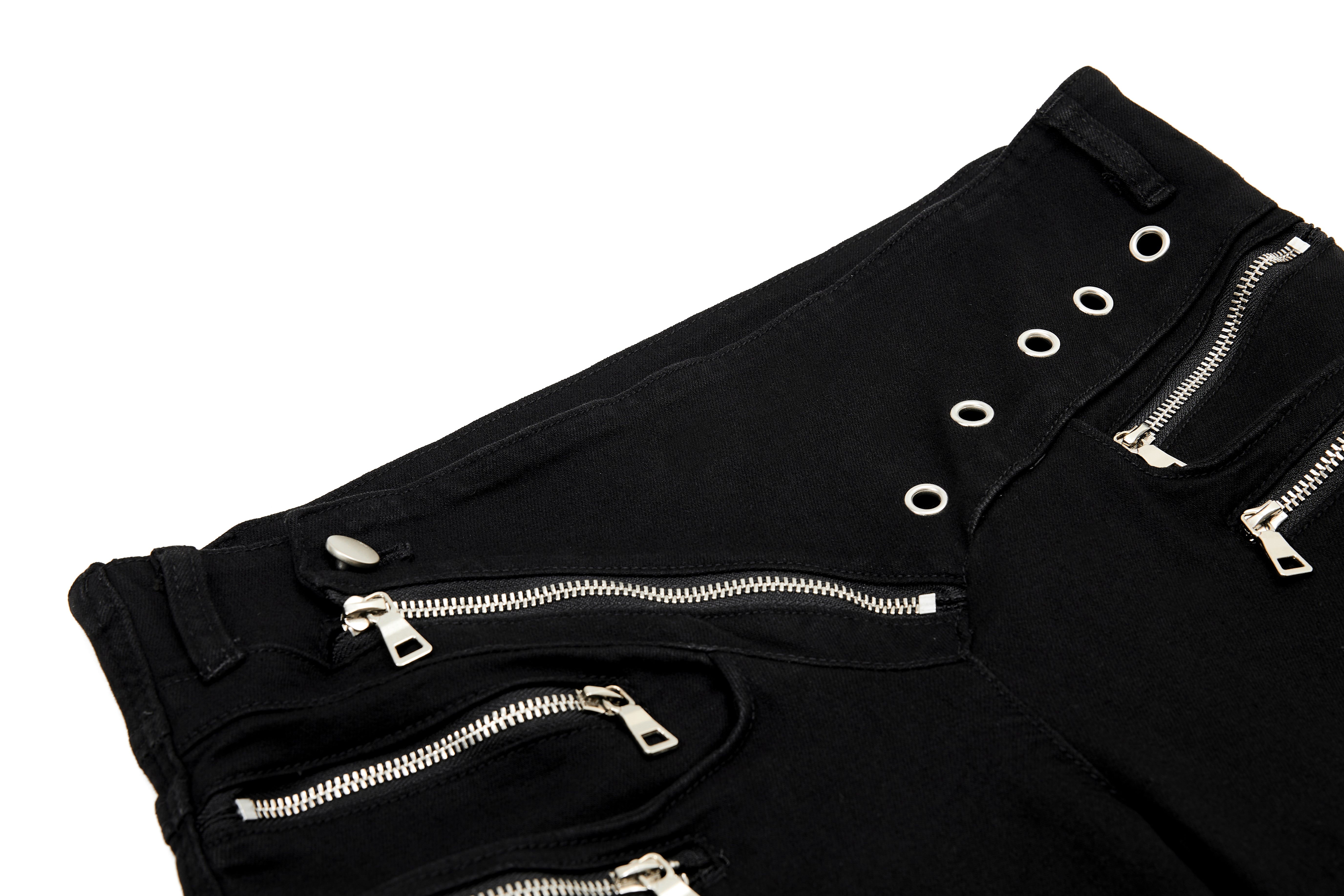 Omirad Zipper Detail Flared Pants