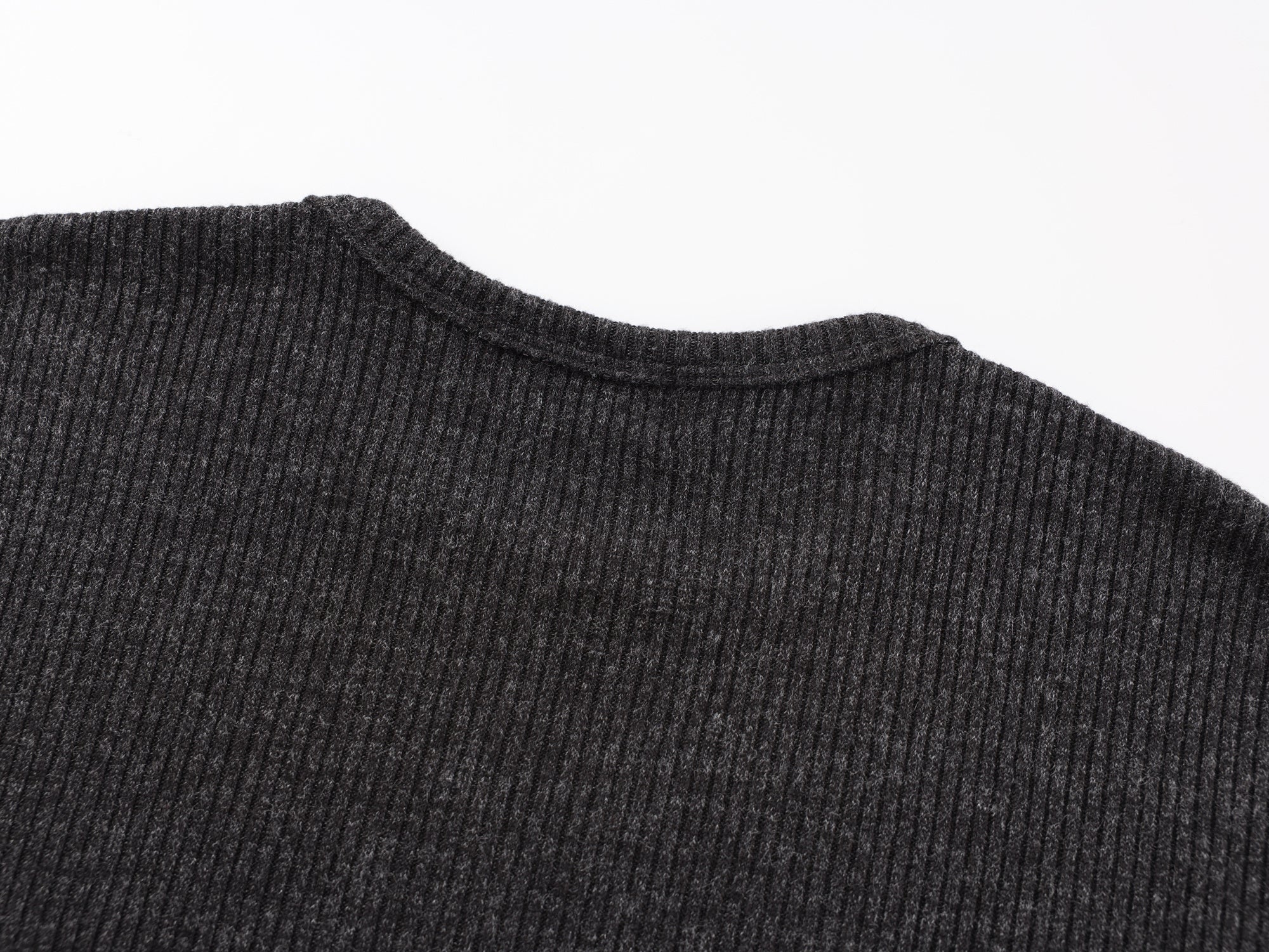 Omirad Ribbed Texture Long-Sleeve Tee