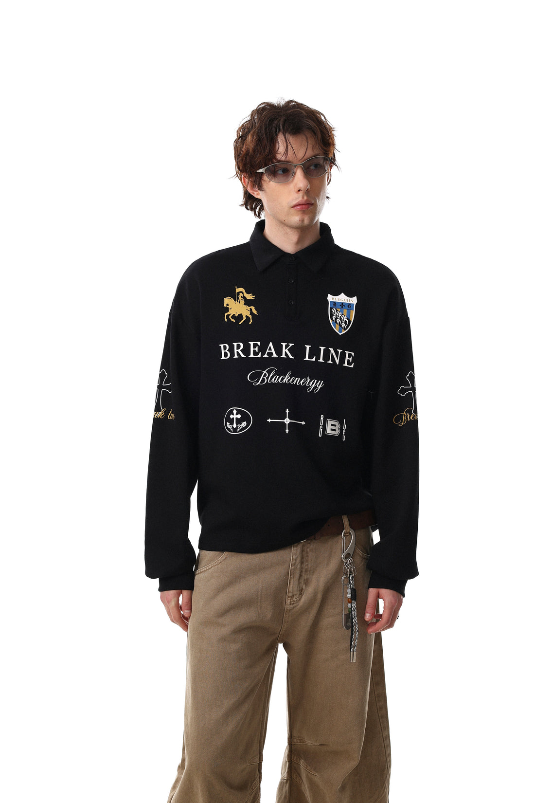 Omirad Break Line Graphic Polo