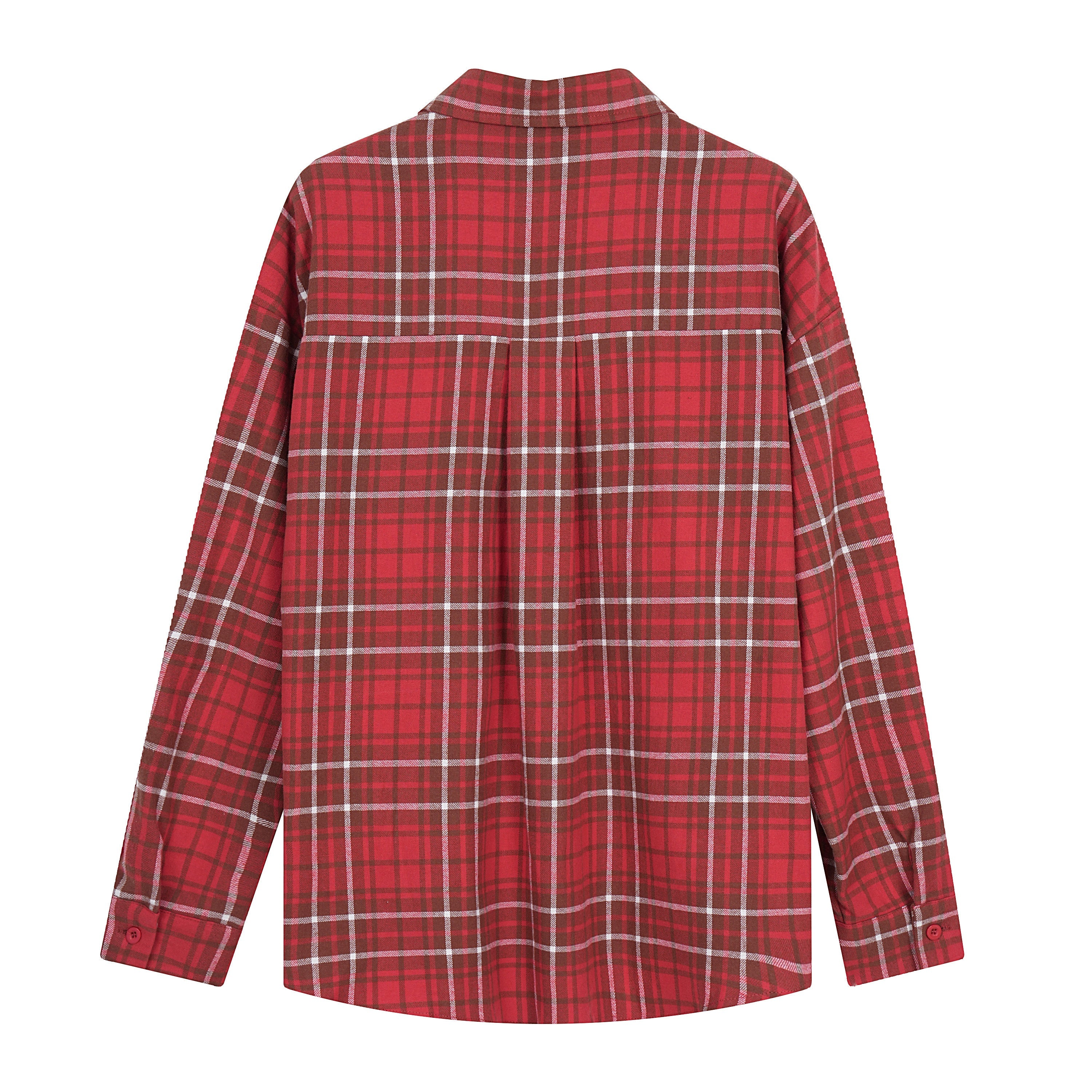 Omirad Patchwork Plaid Button-Up Shirt