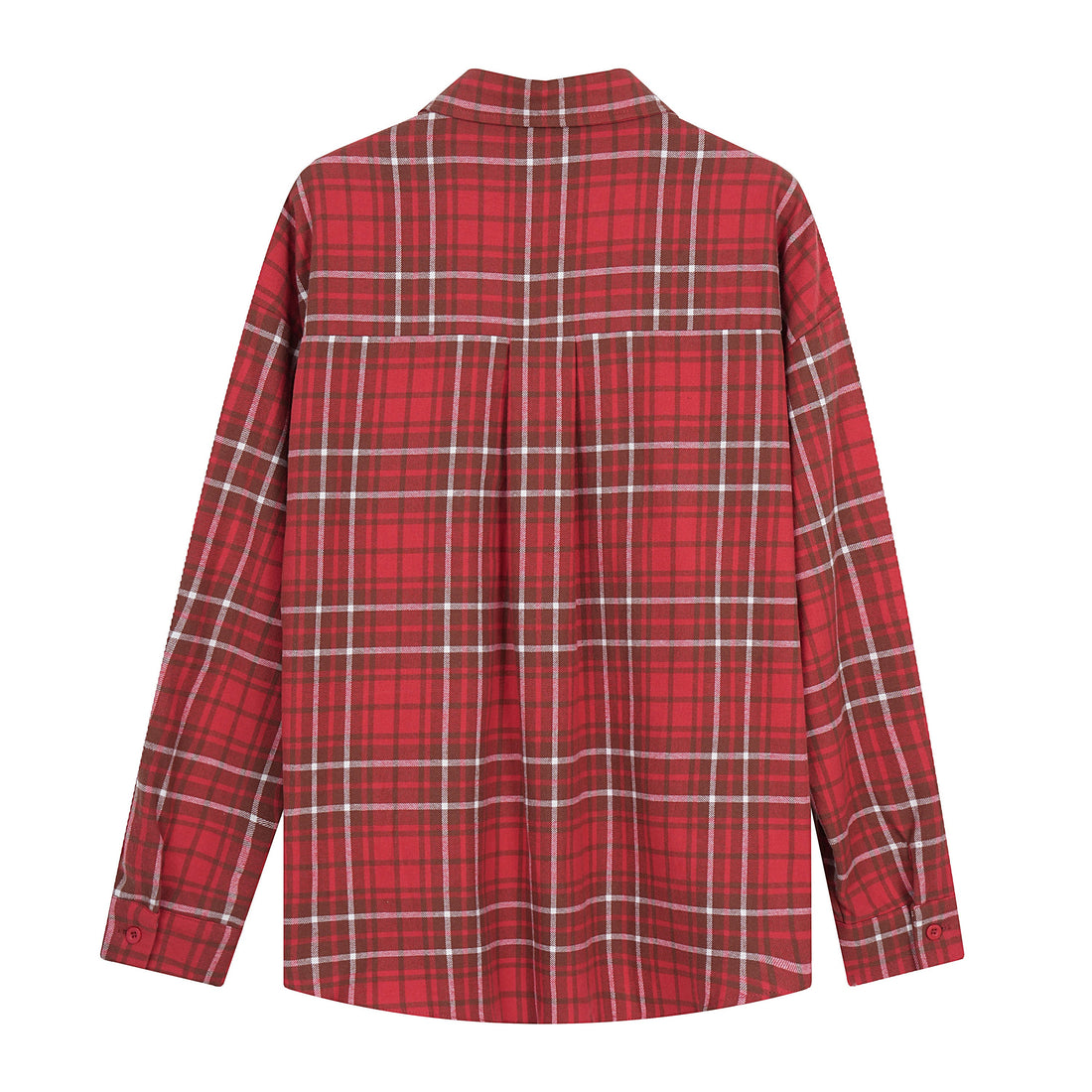 Omirad Patchwork Plaid Button-Up Shirt