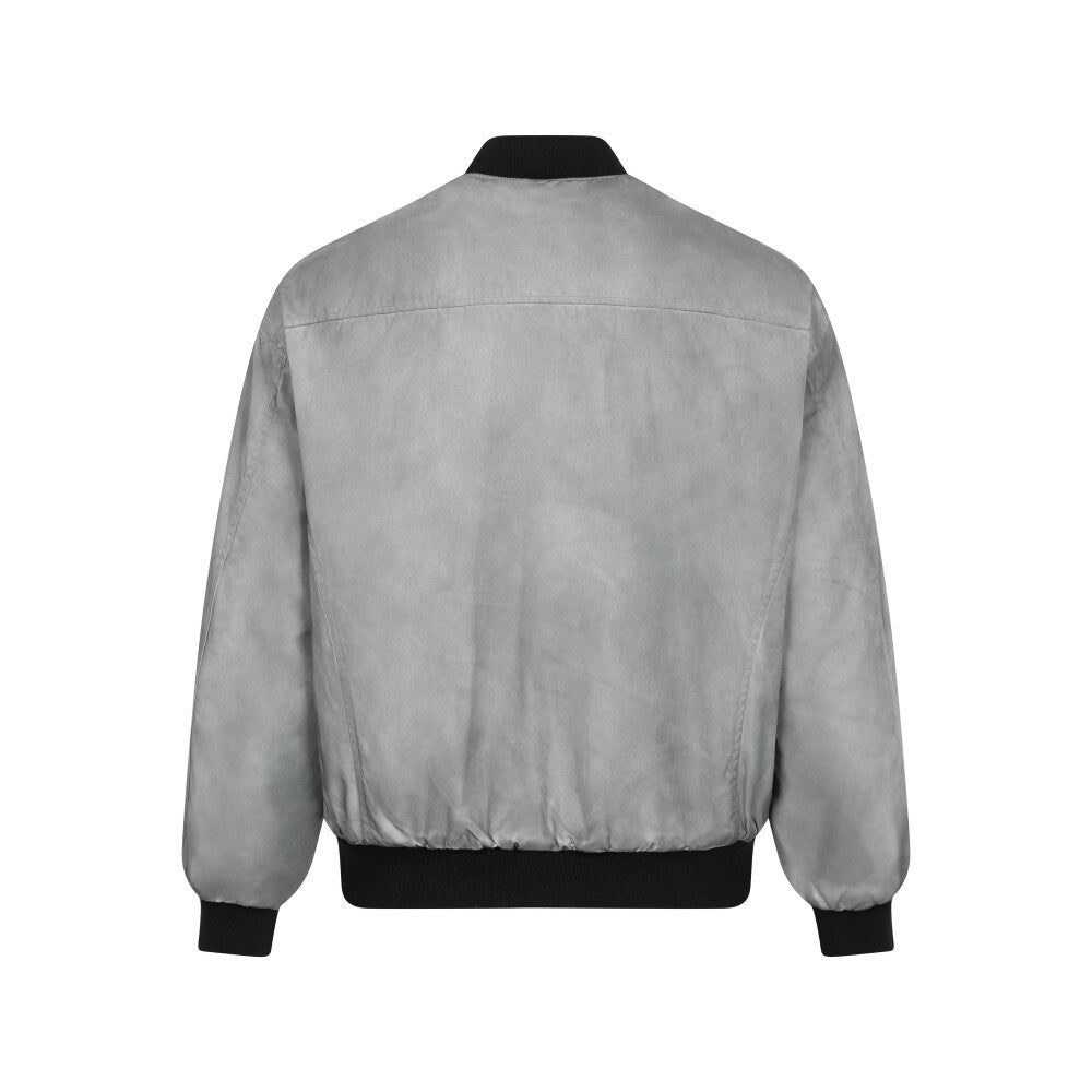 Omirad Washed Grey Bomber Jacket