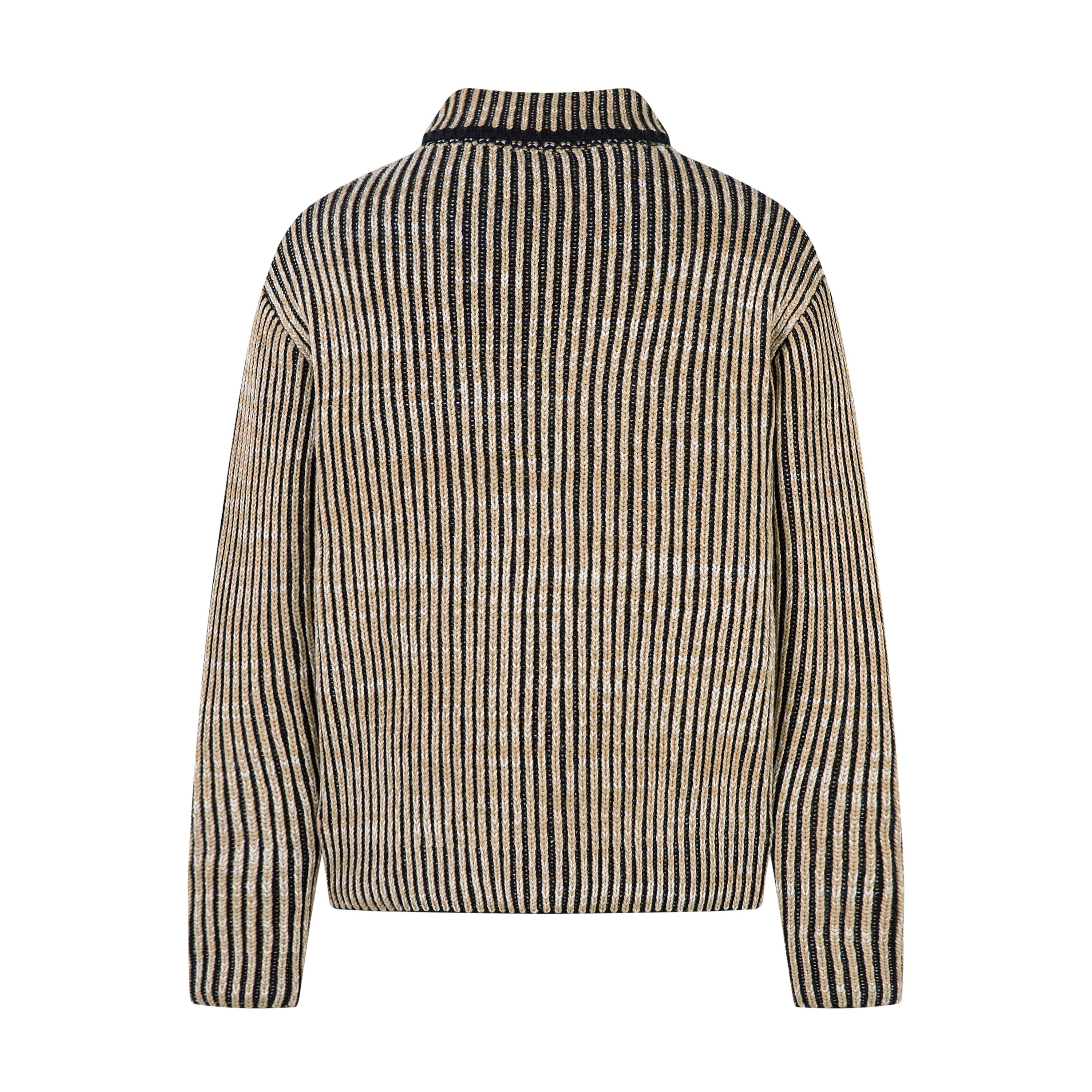 Omirad Striped Textured Zip Jacket