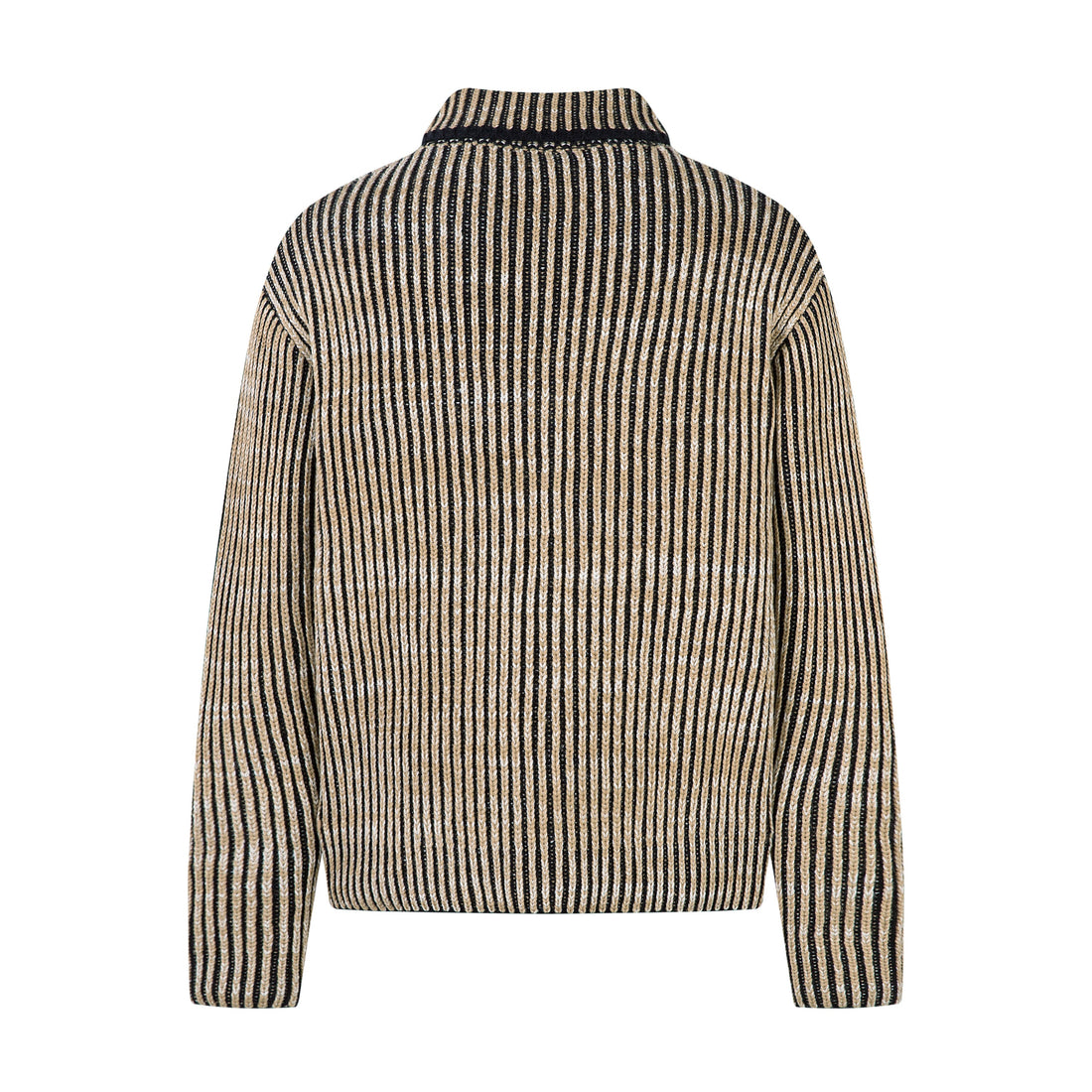 Omirad Striped Textured Zip Jacket