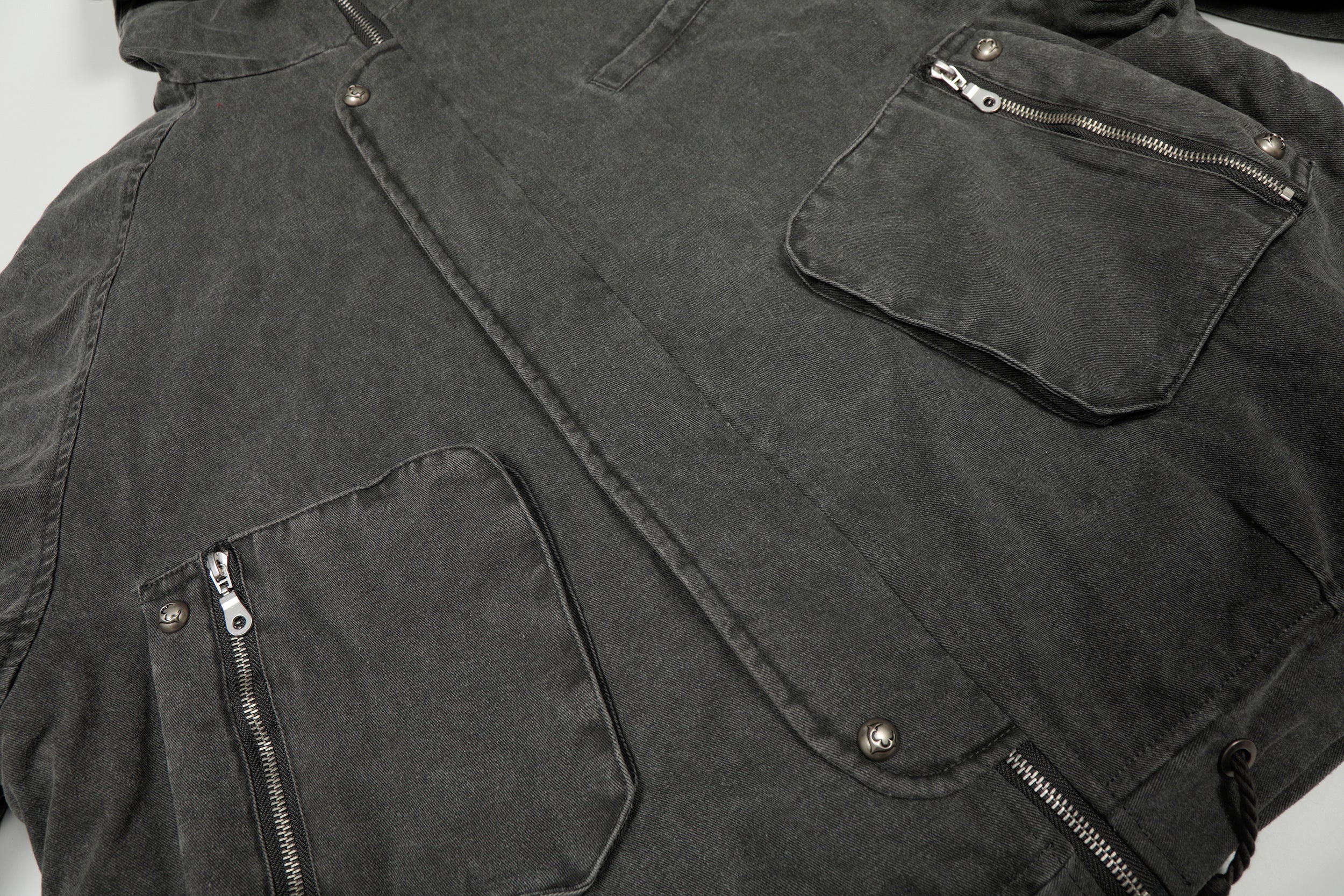 Omirad Washed Utility Hooded Jacket