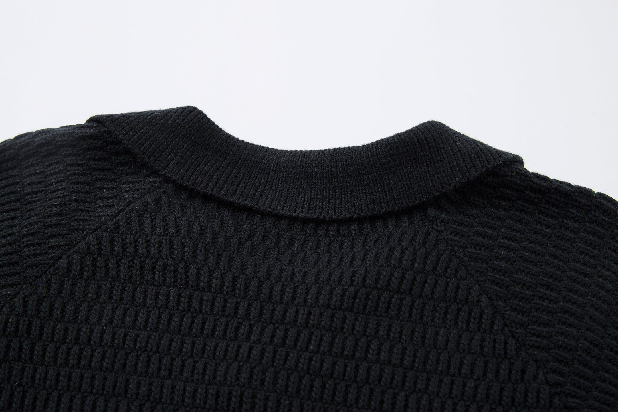 Omirad Striped Knit Polo Sweater