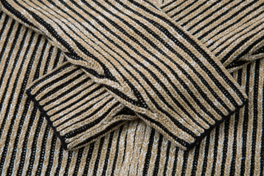 Omirad Striped Textured Zip Jacket