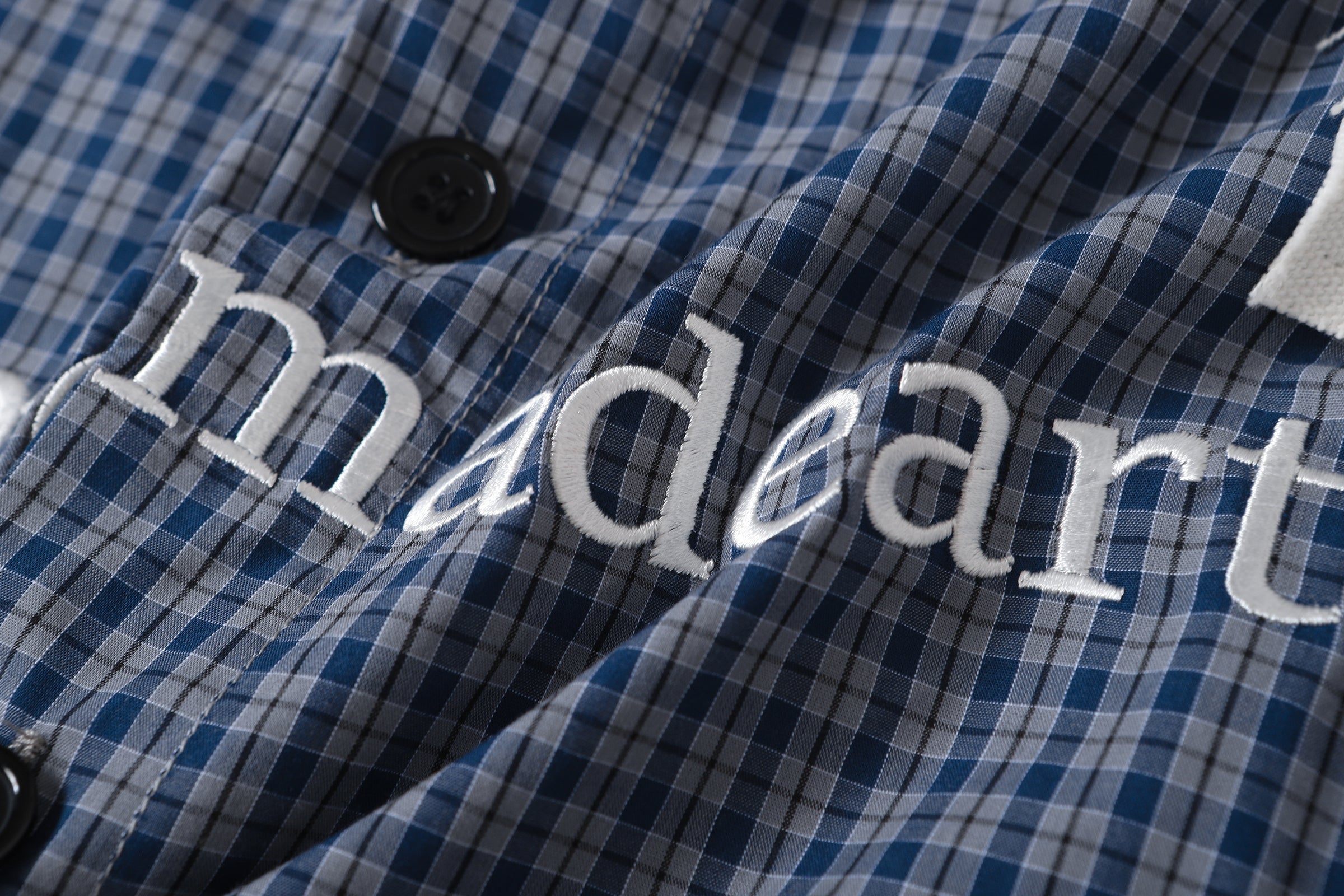 Omirad Patchwork Graphic Plaid Shirt