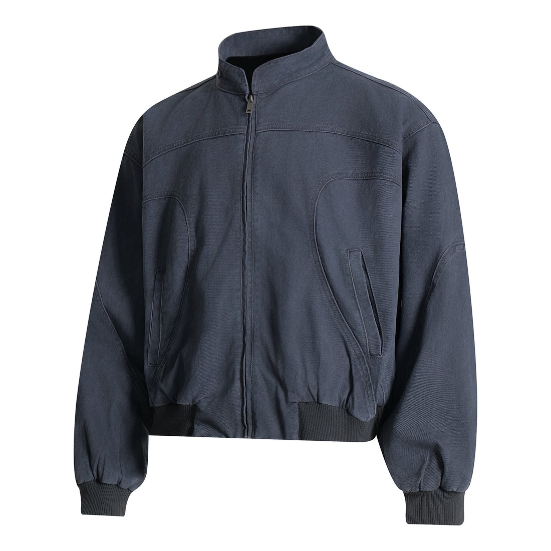 Omirad Washed Curved-Panel Bomber Jacket