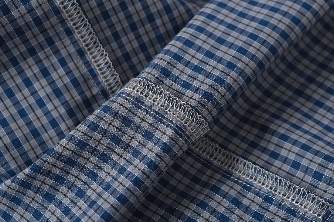 Omirad Patchwork Graphic Plaid Shirt