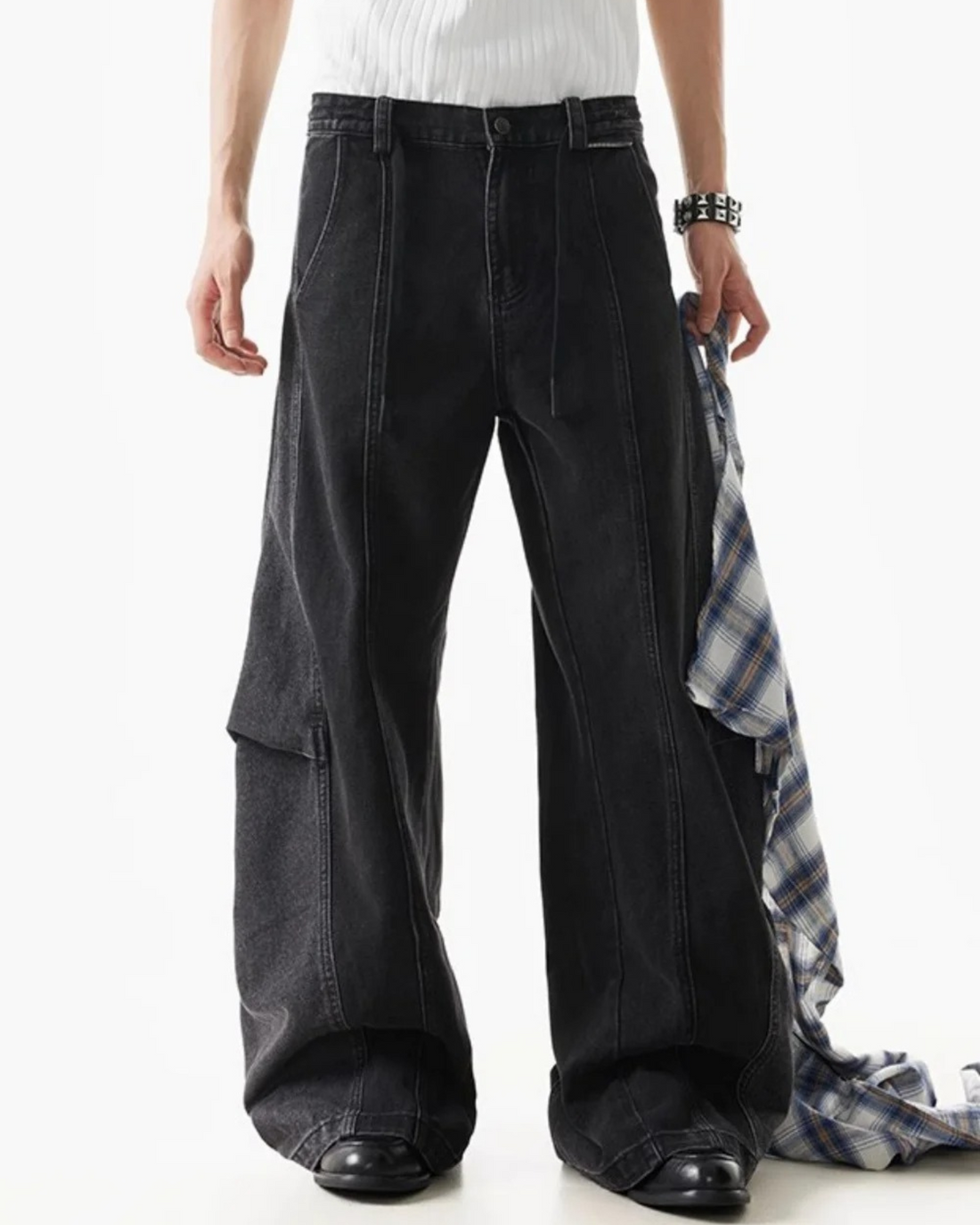 Layer Shift Hybrid Denim Trousers