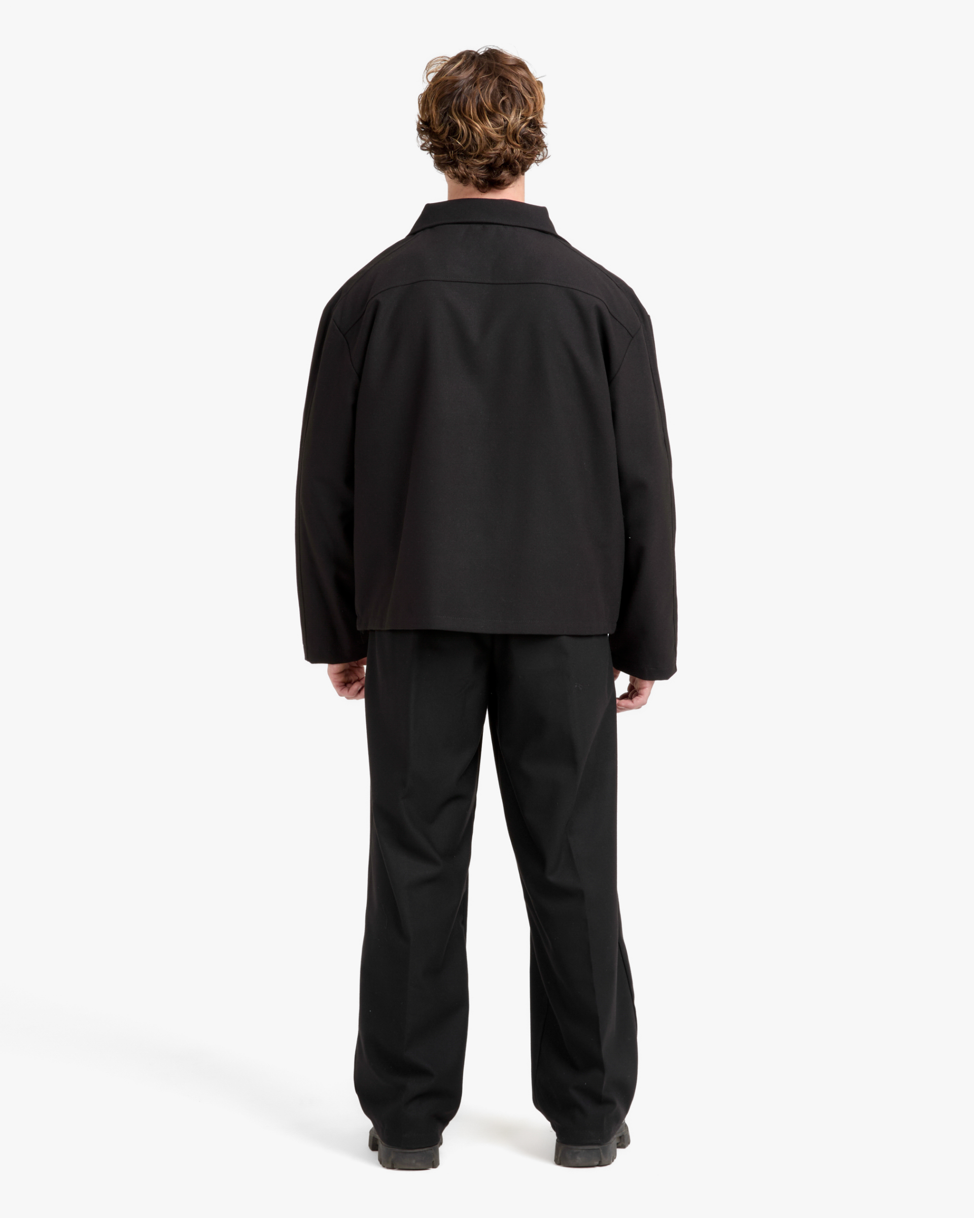 SILENT SLACK – Wide-Leg Wool Trousers