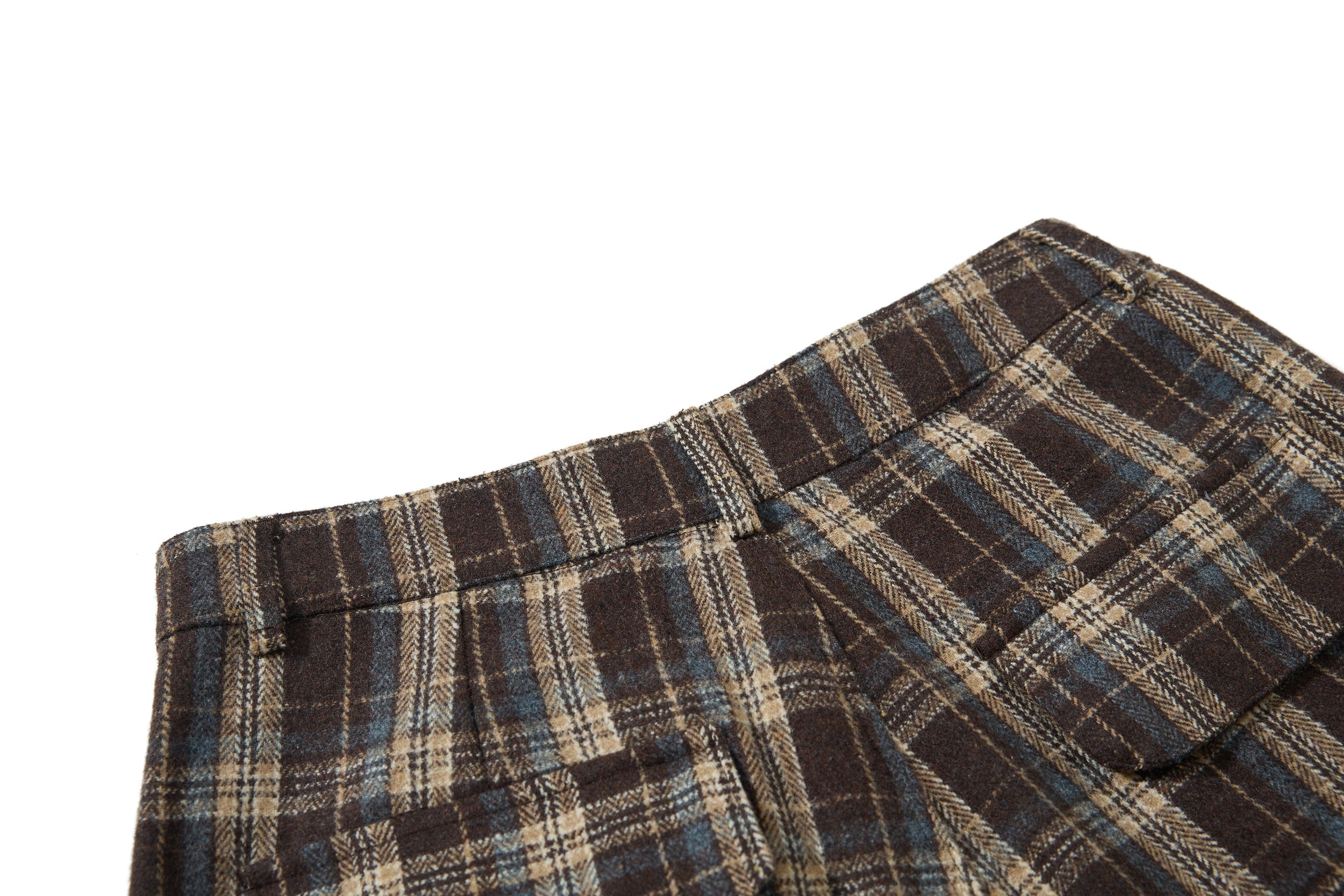 Omirad Vintage Check Wool-Blend Cargo Pants