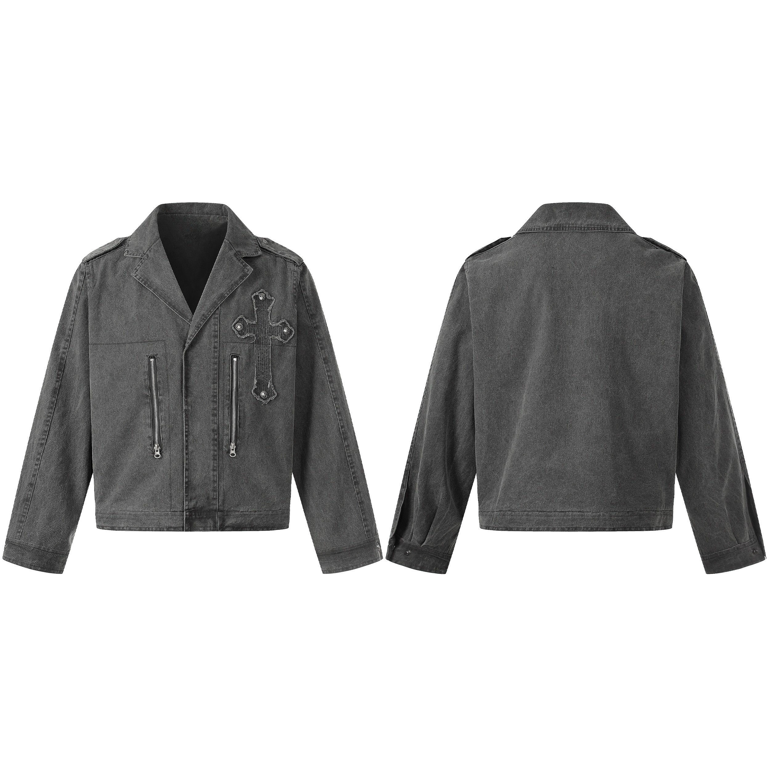 Omirad Vintage Cross Detail Jacket