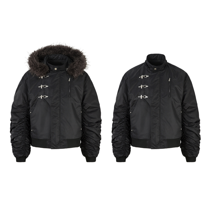 Omirad Toggle-Lock Fur Hood Jacket