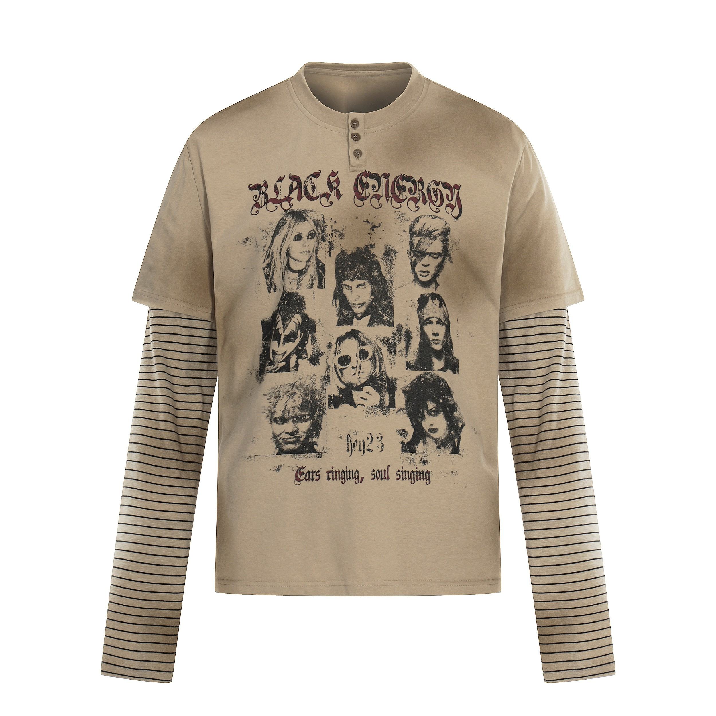 Omirad Vintage Portrait Layered Tee