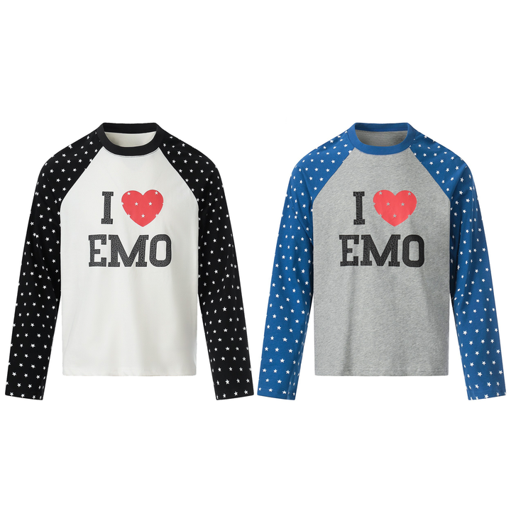 Omirad “I ♥ EMO” Raglan Long Sleeve Tee