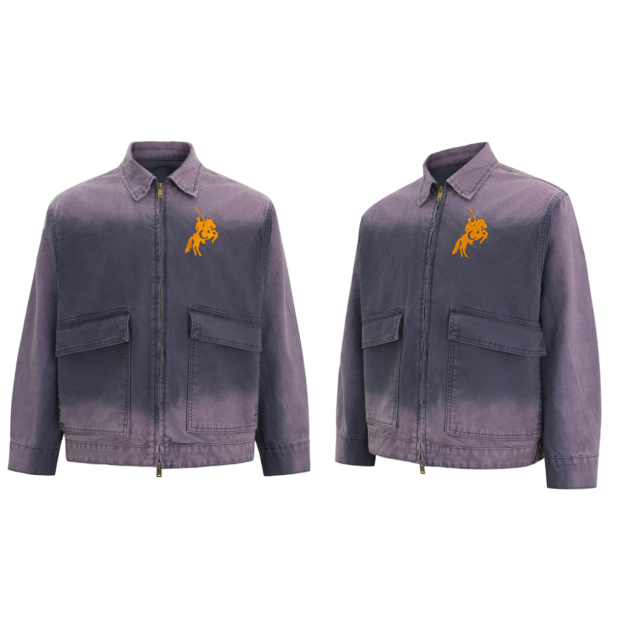 Omirad Vintage Washed Zip Jacket