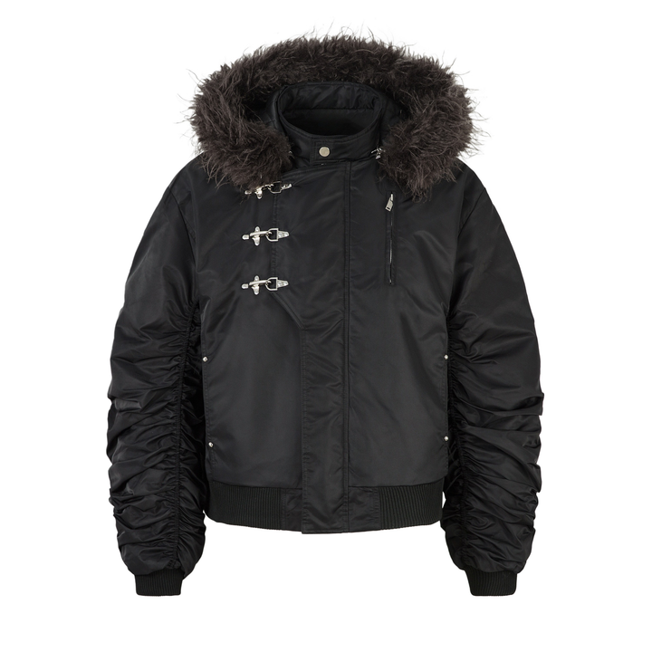 Omirad Toggle-Lock Fur Hood Jacket