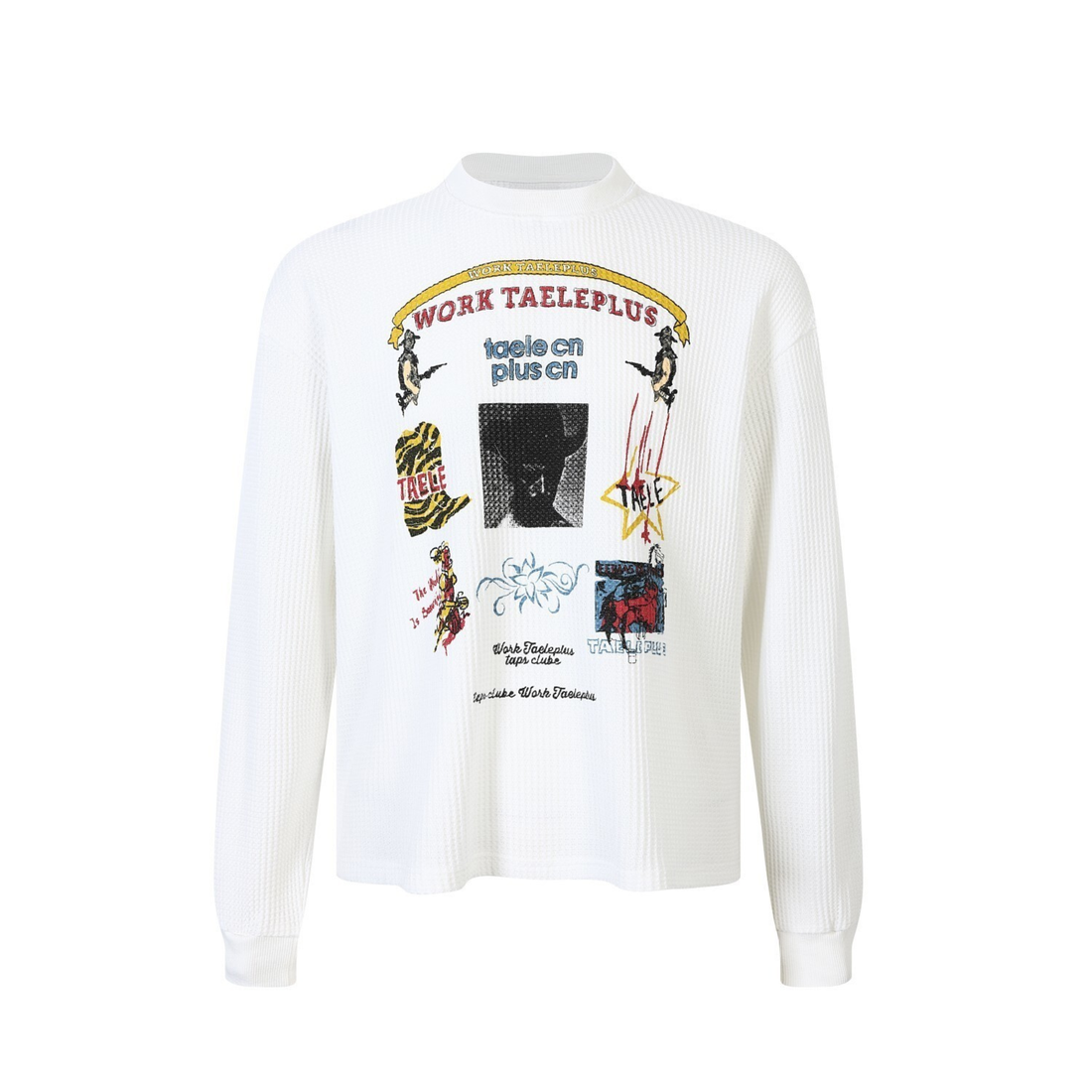 Omirad Waffle Graphic Long Sleeve Tee